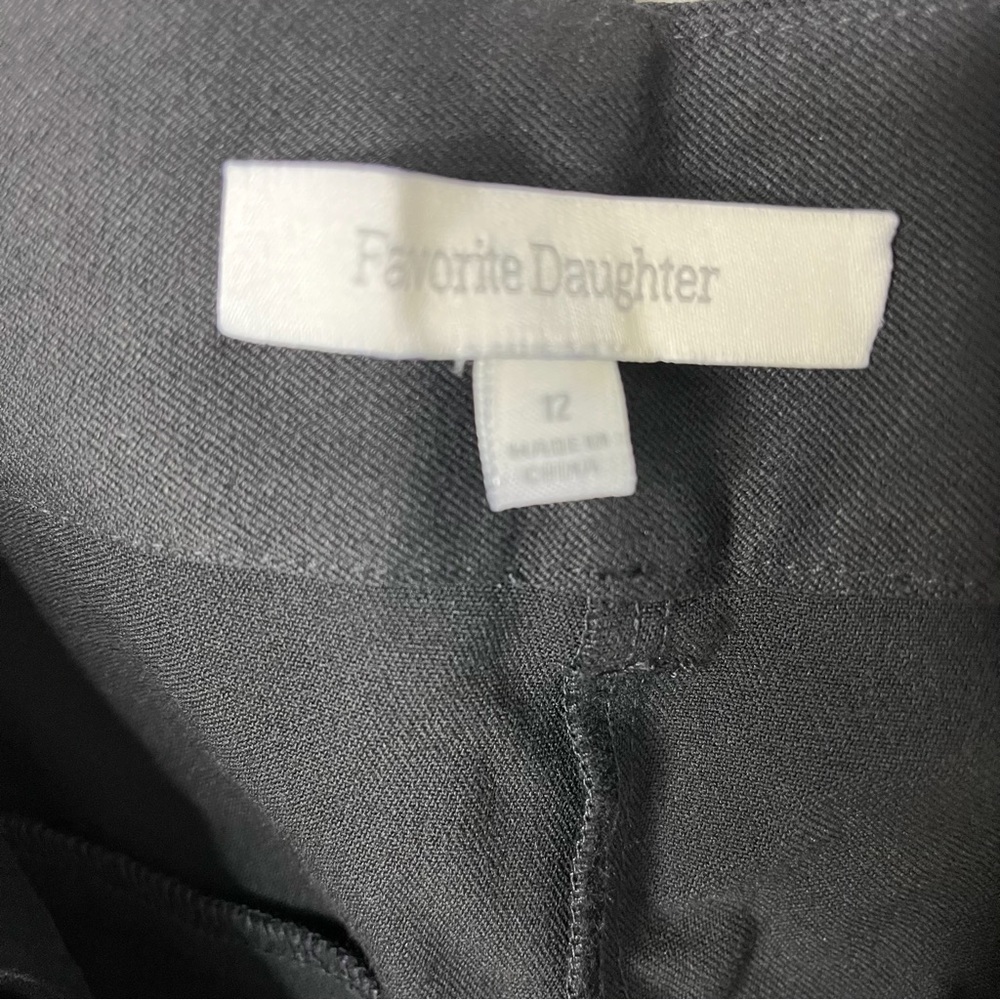 Favorite Daughter The Favorite Pant Black Size 12 High Waist Wide Leg FEWOPP8505 - Picture 7 of 10